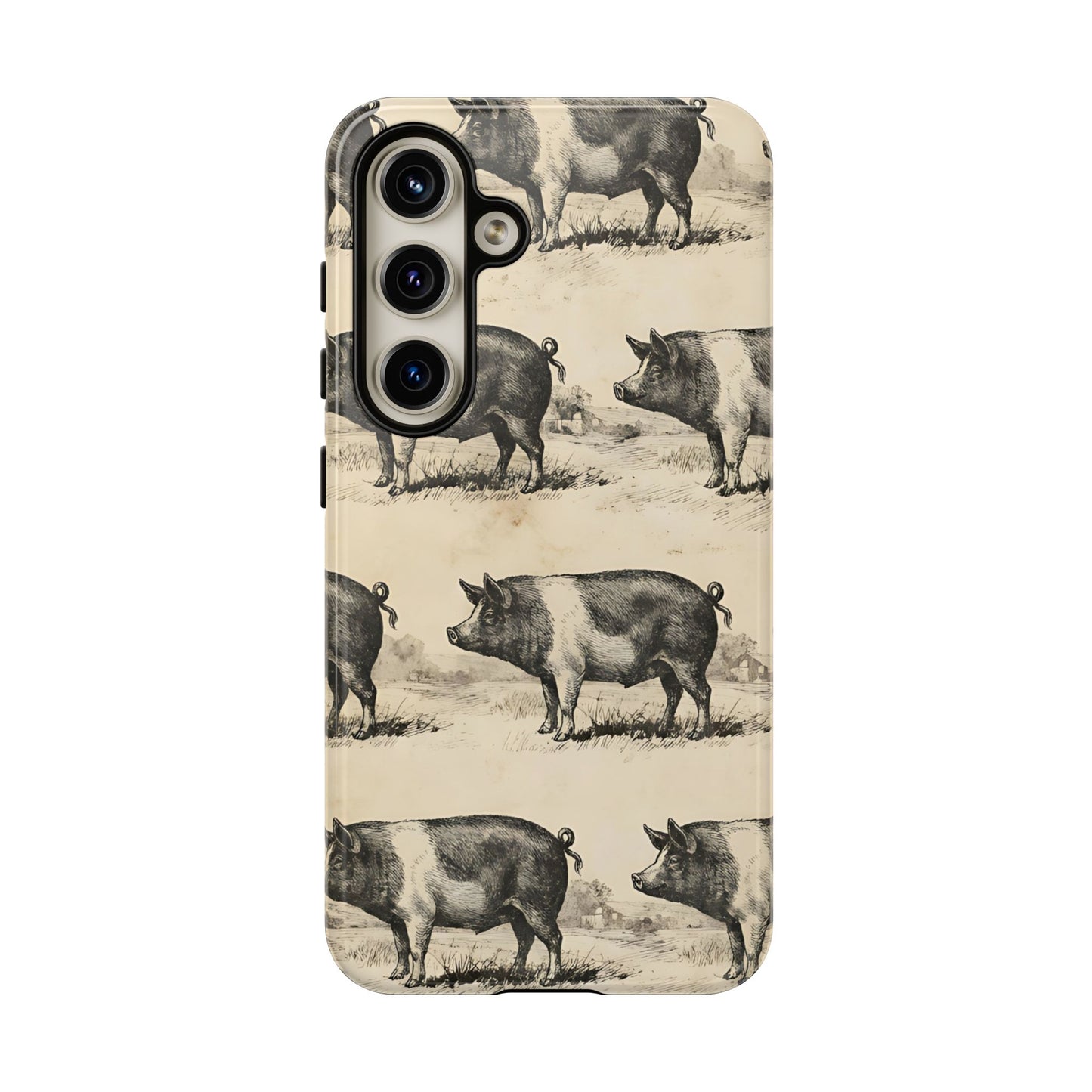 Vintage Pigs Tough Case