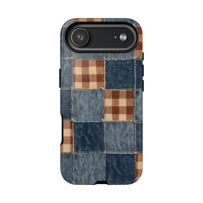 Denim Patchwork Tough Case