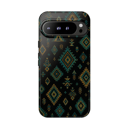 Turquoise Gold Aztec Tough Case