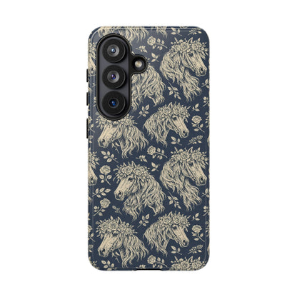 Floral Horses Tough Case