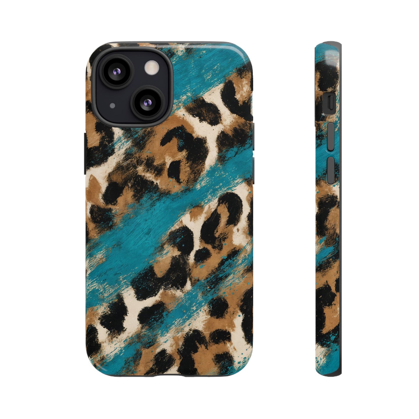 Turquoise Leopard Tough Case