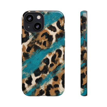 Turquoise Leopard Tough Case