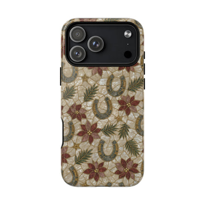 Pearl Horseshoe Poinsettia Magnetic Case