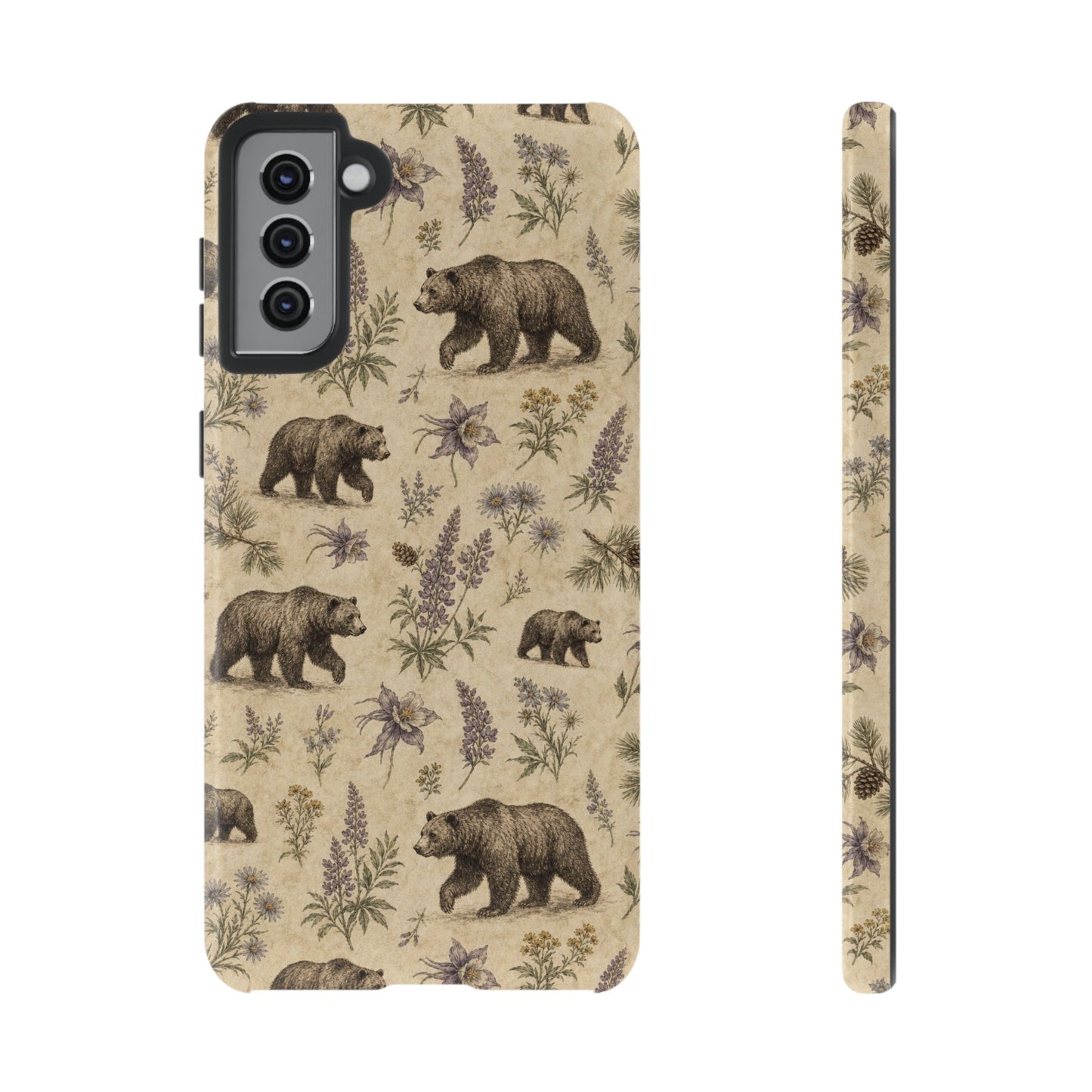Floral Bear Tough Case