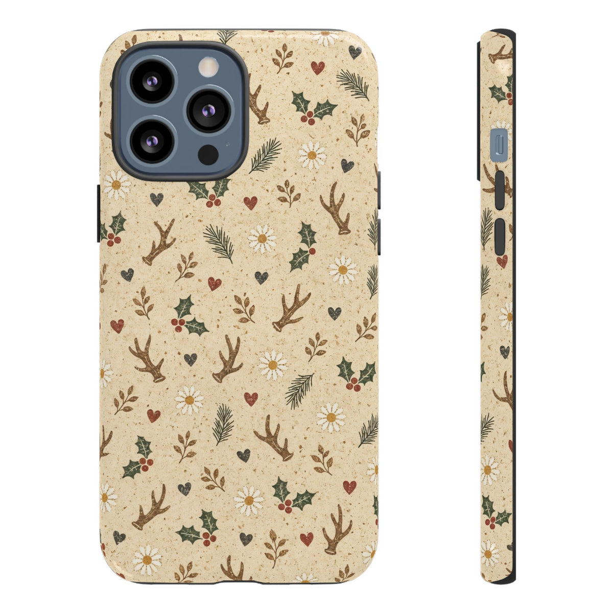 Antler Daisies Christmas Tough Case