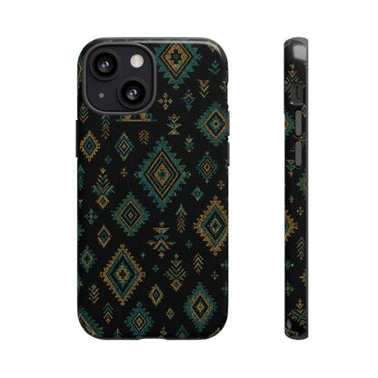 Turquoise Gold Aztec Tough Case