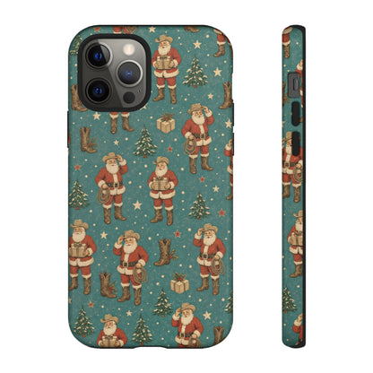 Retro Cowboy Santa Tough Case