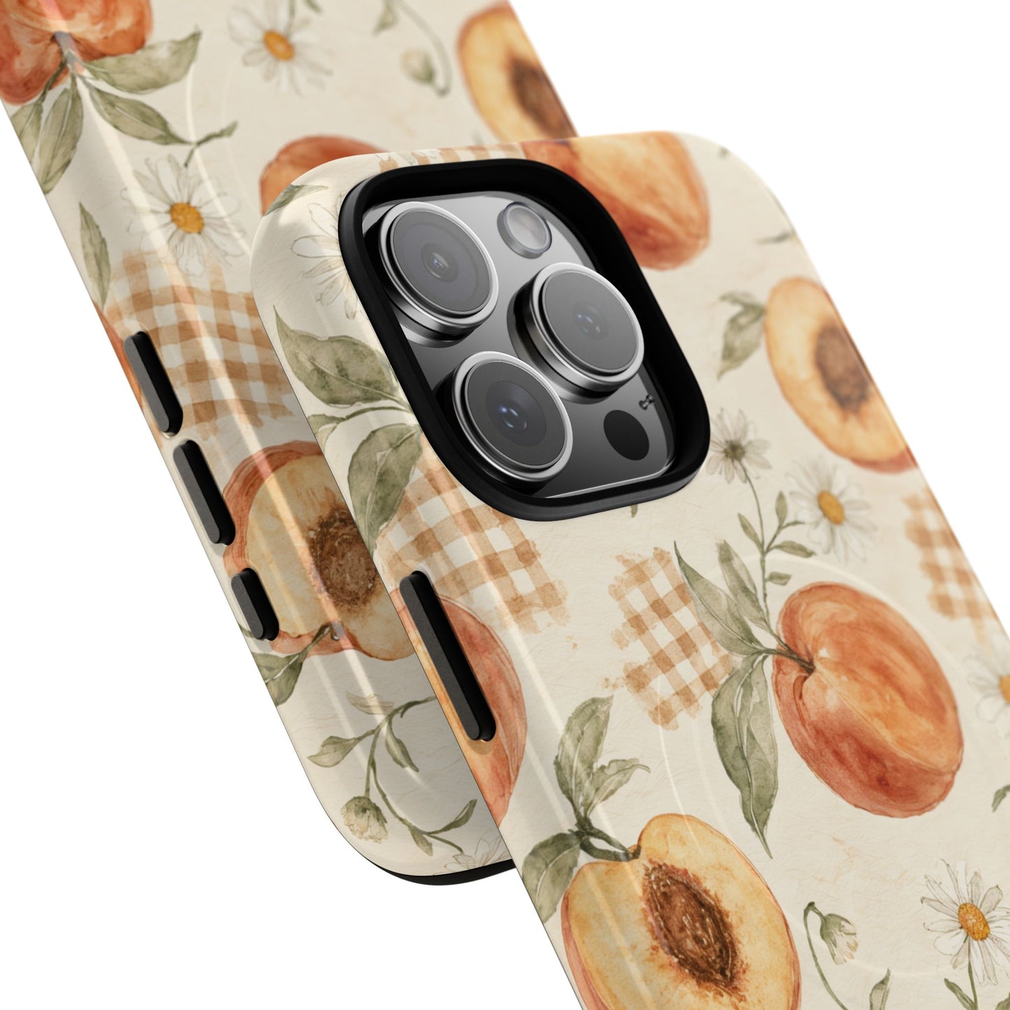 Peachy Gingham Magnetic Case