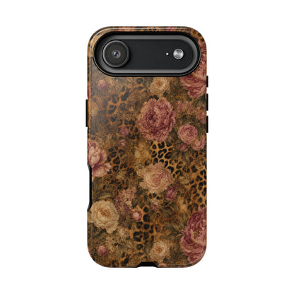 Leopard Floral Tough Case