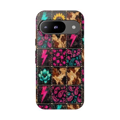Neon Patchwork Tough Case