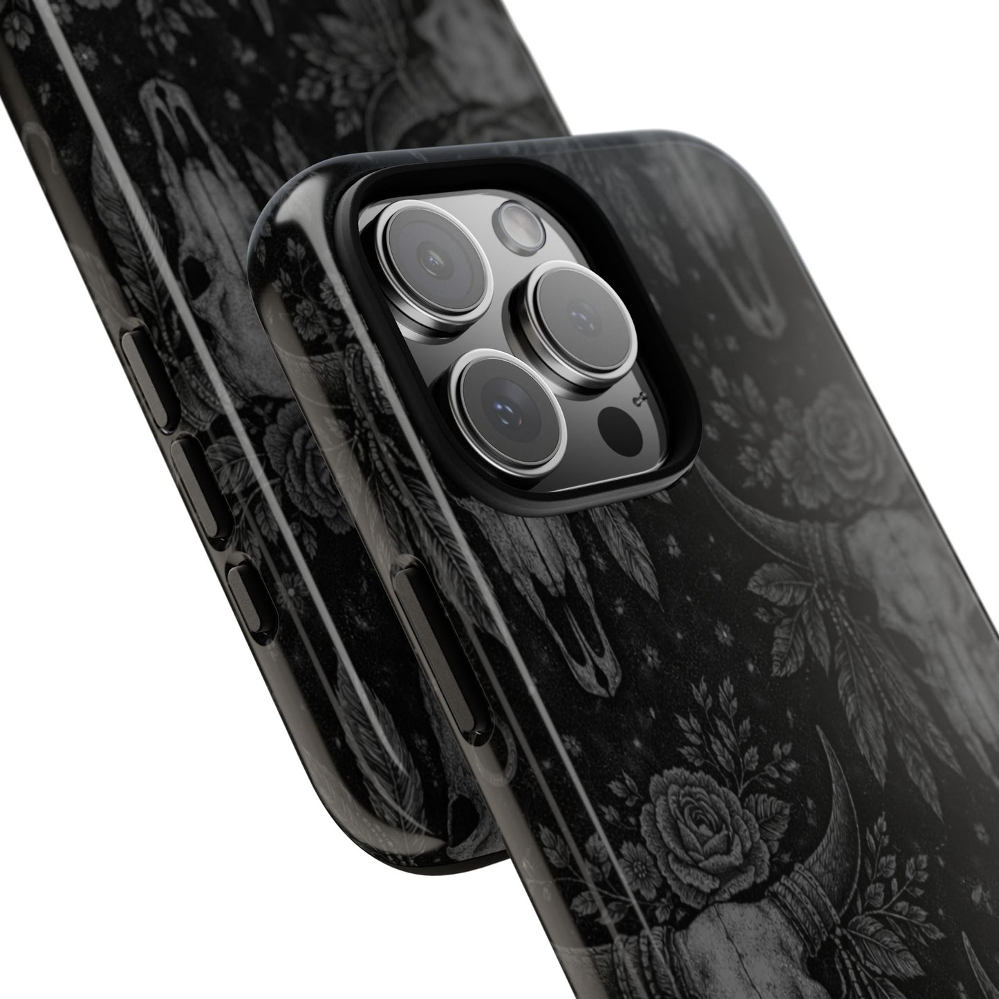 Western Noir Bull Skulls Tough Case