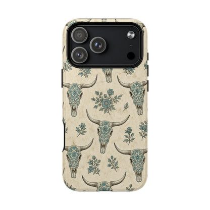 Sacred Bull Skull Magnetic Case