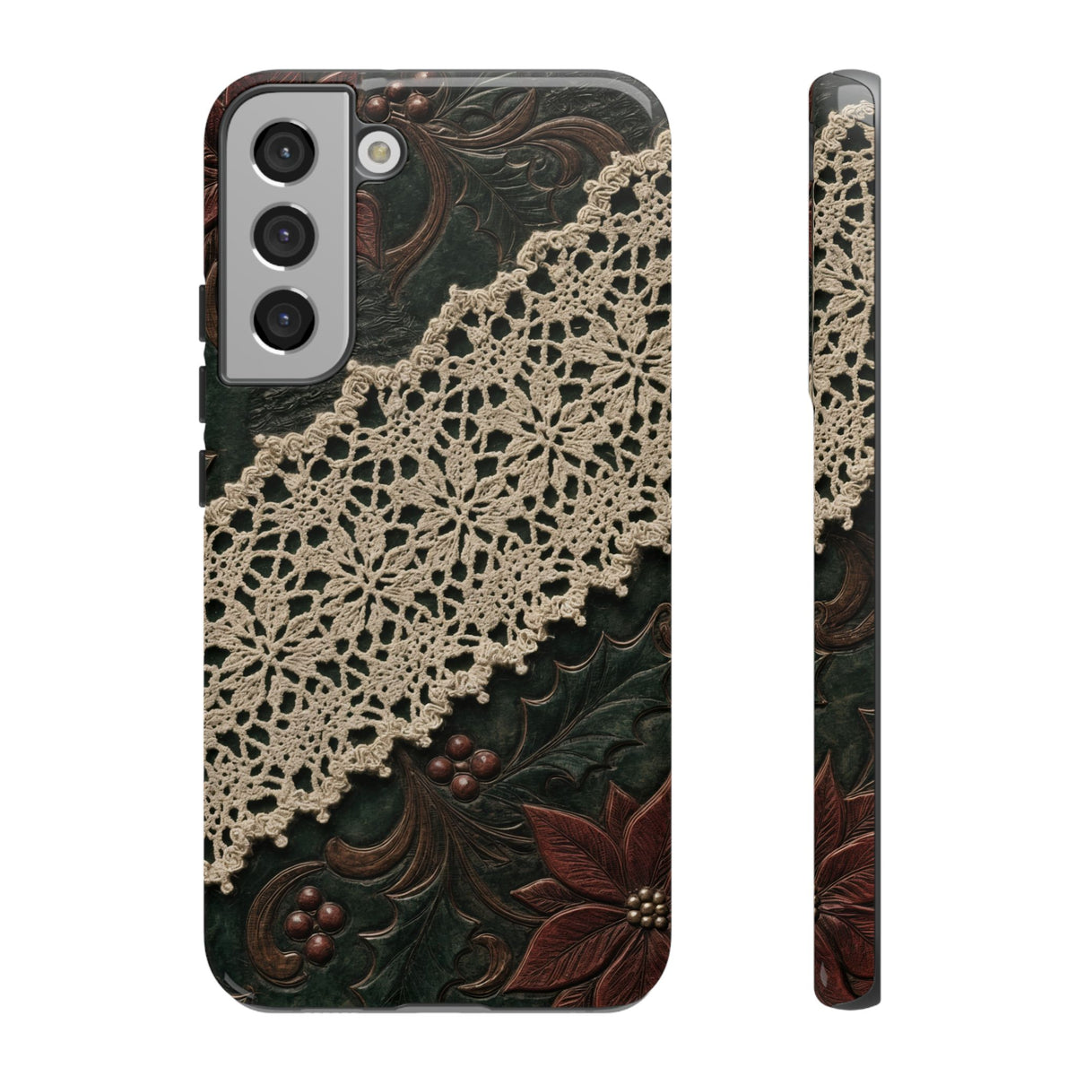 Poinsettia Lace Tough Case