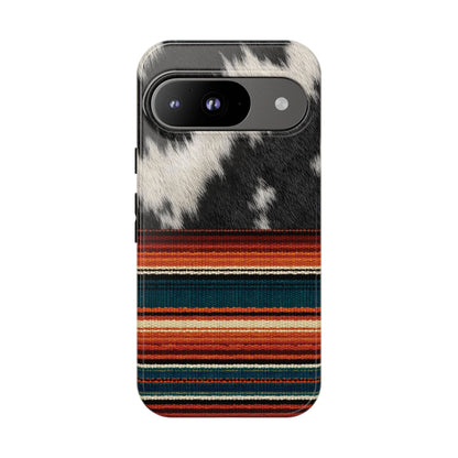 Cowhide + Serape Stripe Tough Case