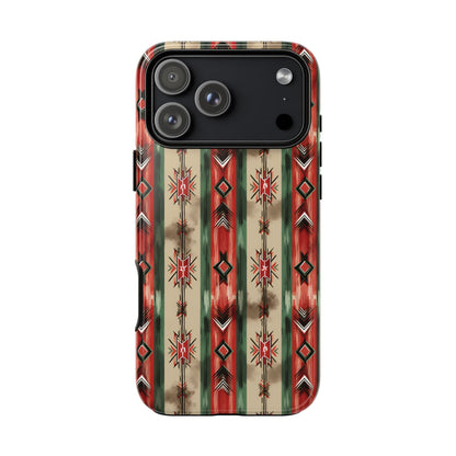 Christmas Aztec Stripes Tough Phone Case
