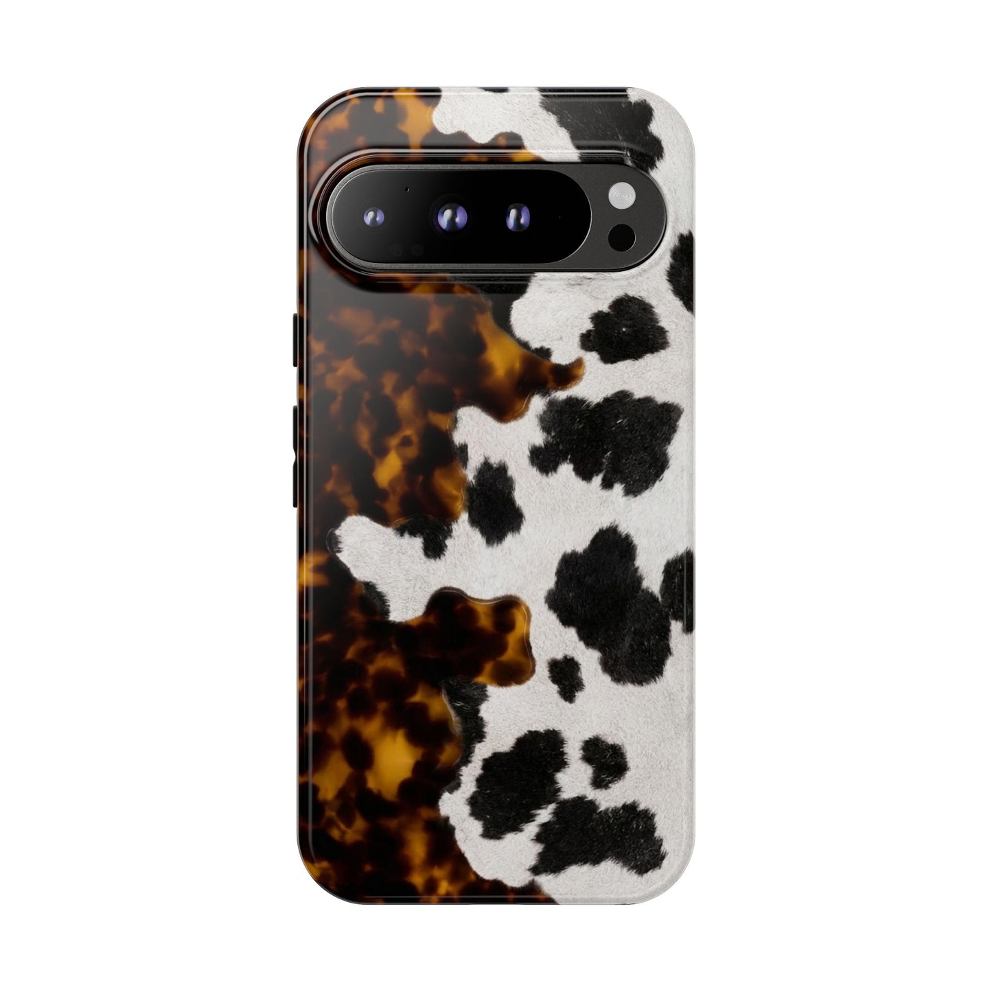 Tortoiseshell + Cowhide Tough Case