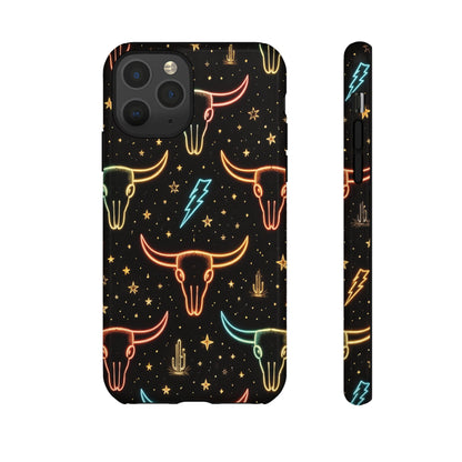 Neon Longhorns Tough Case