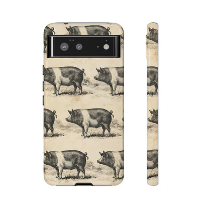 Vintage Pigs Tough Case
