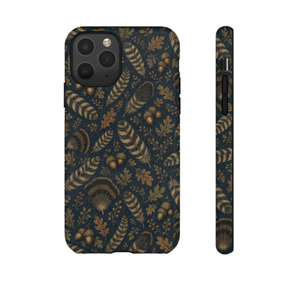 Navy Feathers Tough Case