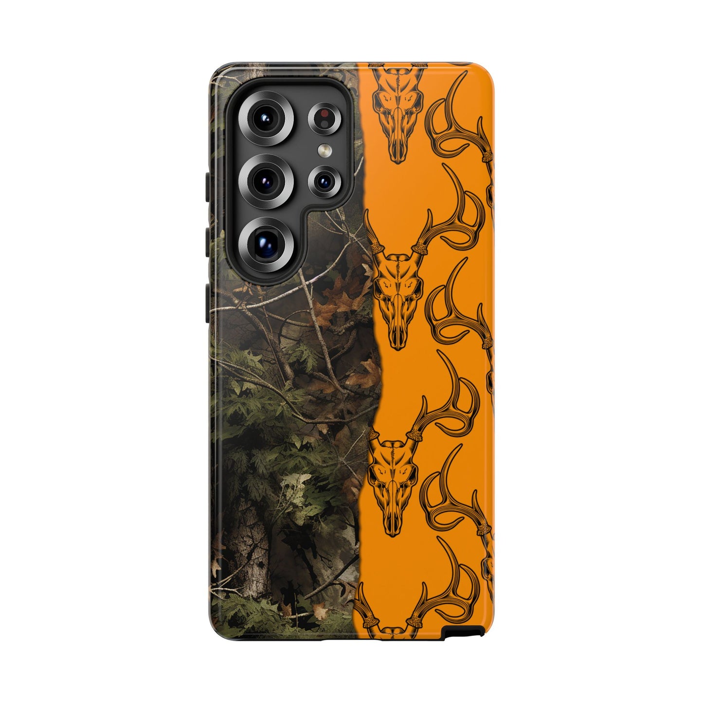 Camo Deer Skulls Orange Tough Case