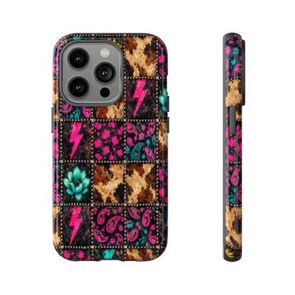 Neon Patchwork Tough Case