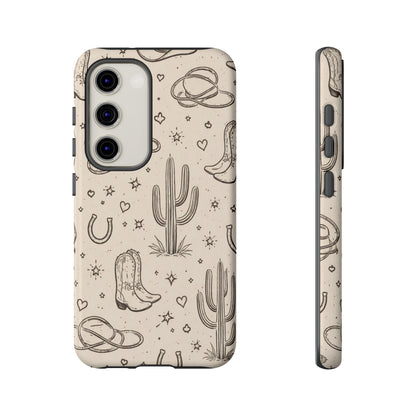 Cowgirl Doodles Tough Case