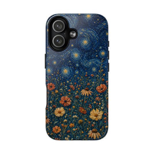 Starry Night Wildflowers Magnetic Case
