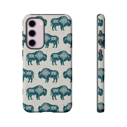 Teal Aztec Buffalo Tough Case