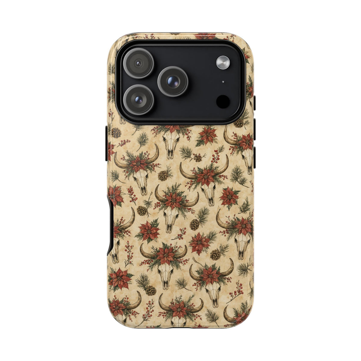 Skull Poinsettia Tough Case