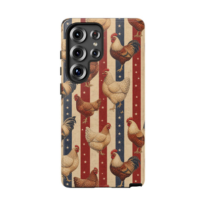 Chickens and Stripes Tough Case