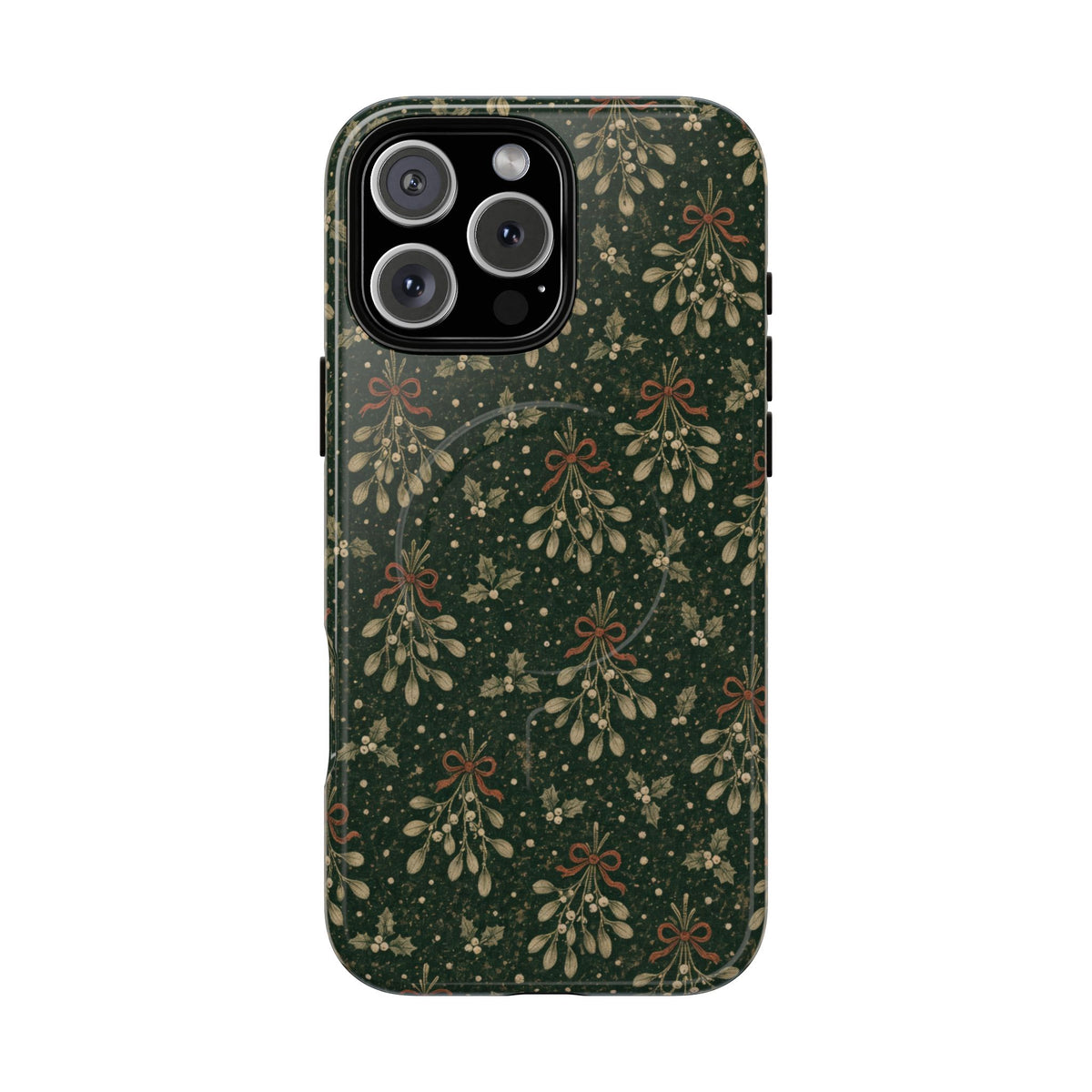 Mistletoe Etching Magnetic Case
