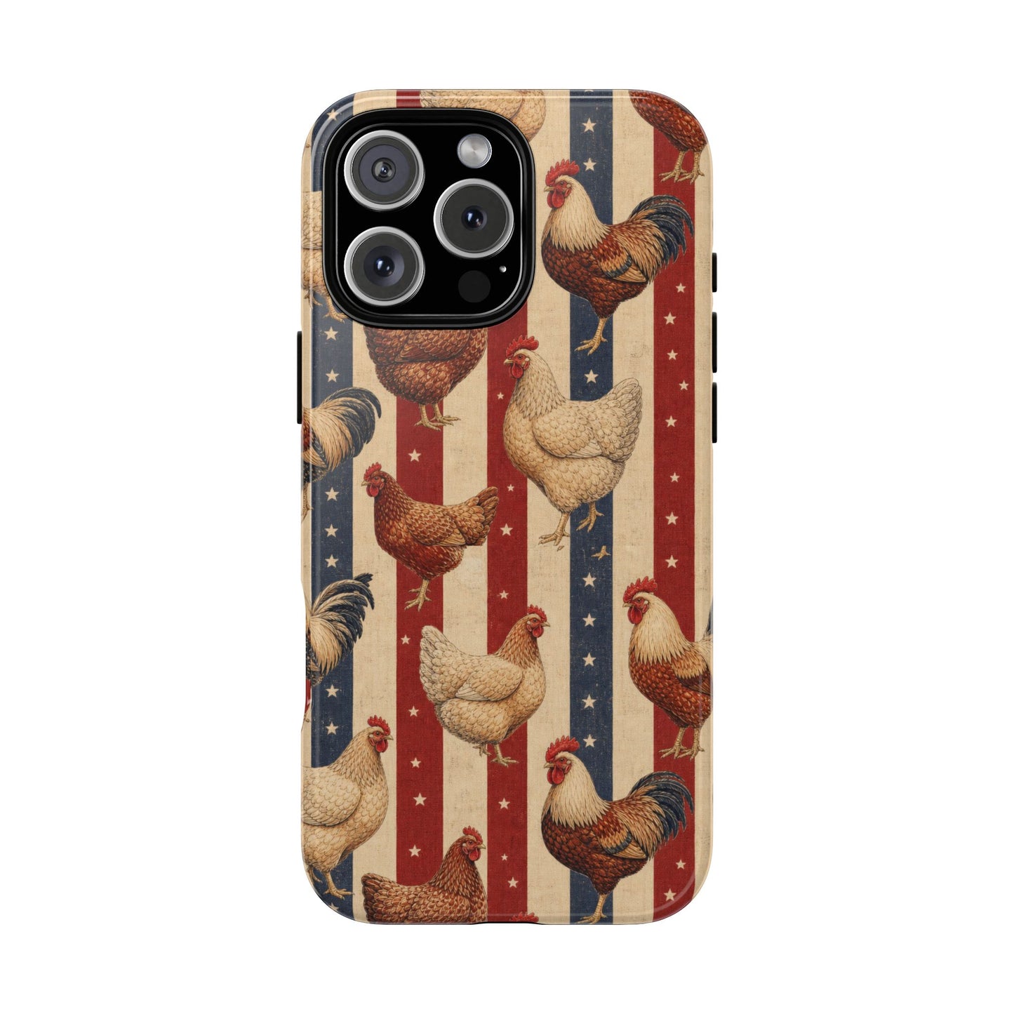 Chickens and Stripes Tough Case