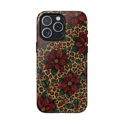 Leopard Poinsettia Magnetic Case