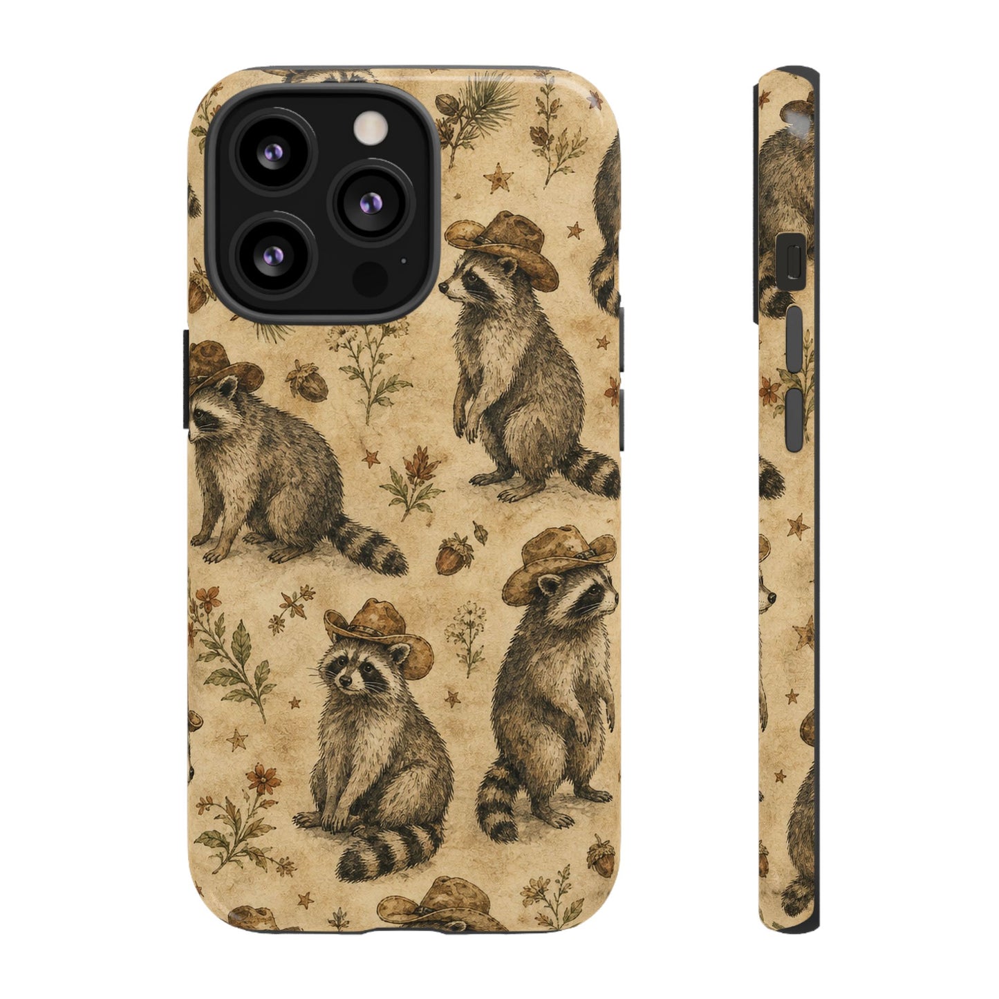 Painted Raccoon Tough Case