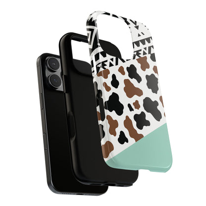 Mint Aztec Cowhide Tough Case