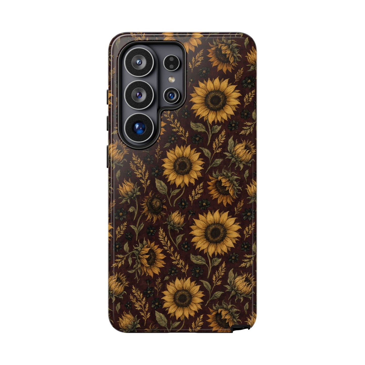 Burgundy Sunflowers Tough Case