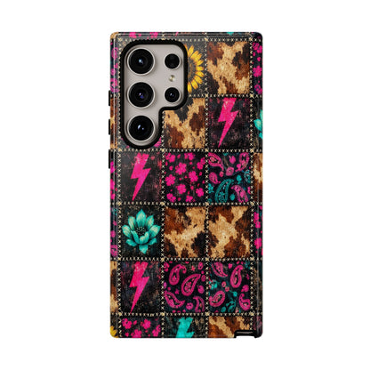 Neon Patchwork Tough Case