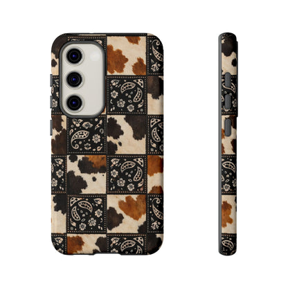 Cowhide Bandana Checkered Tough Case