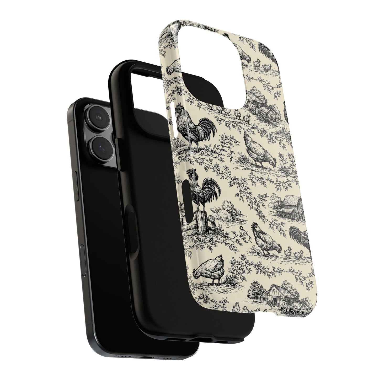 Toile Chickens Tough Case