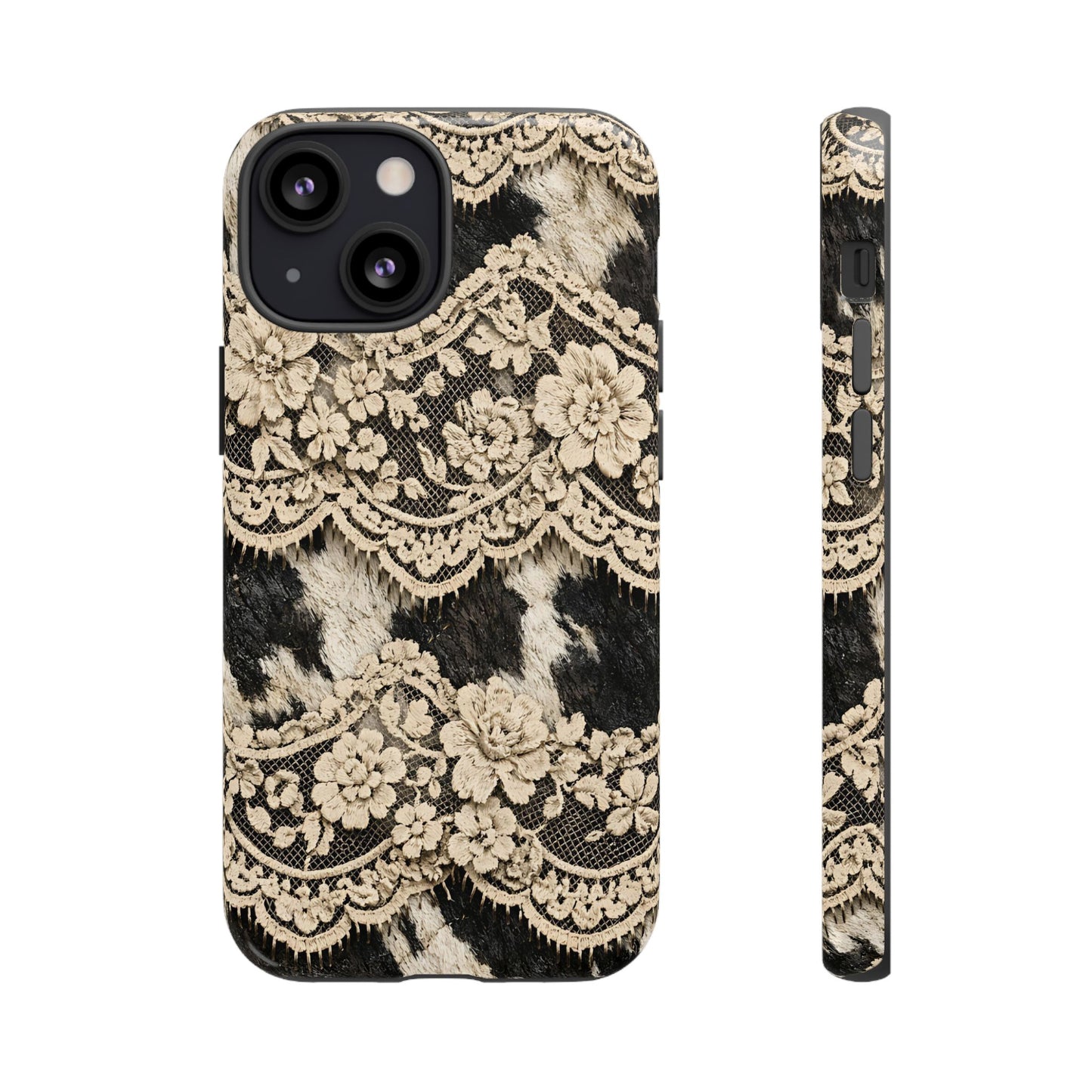 Cowhide Lace Tough Case