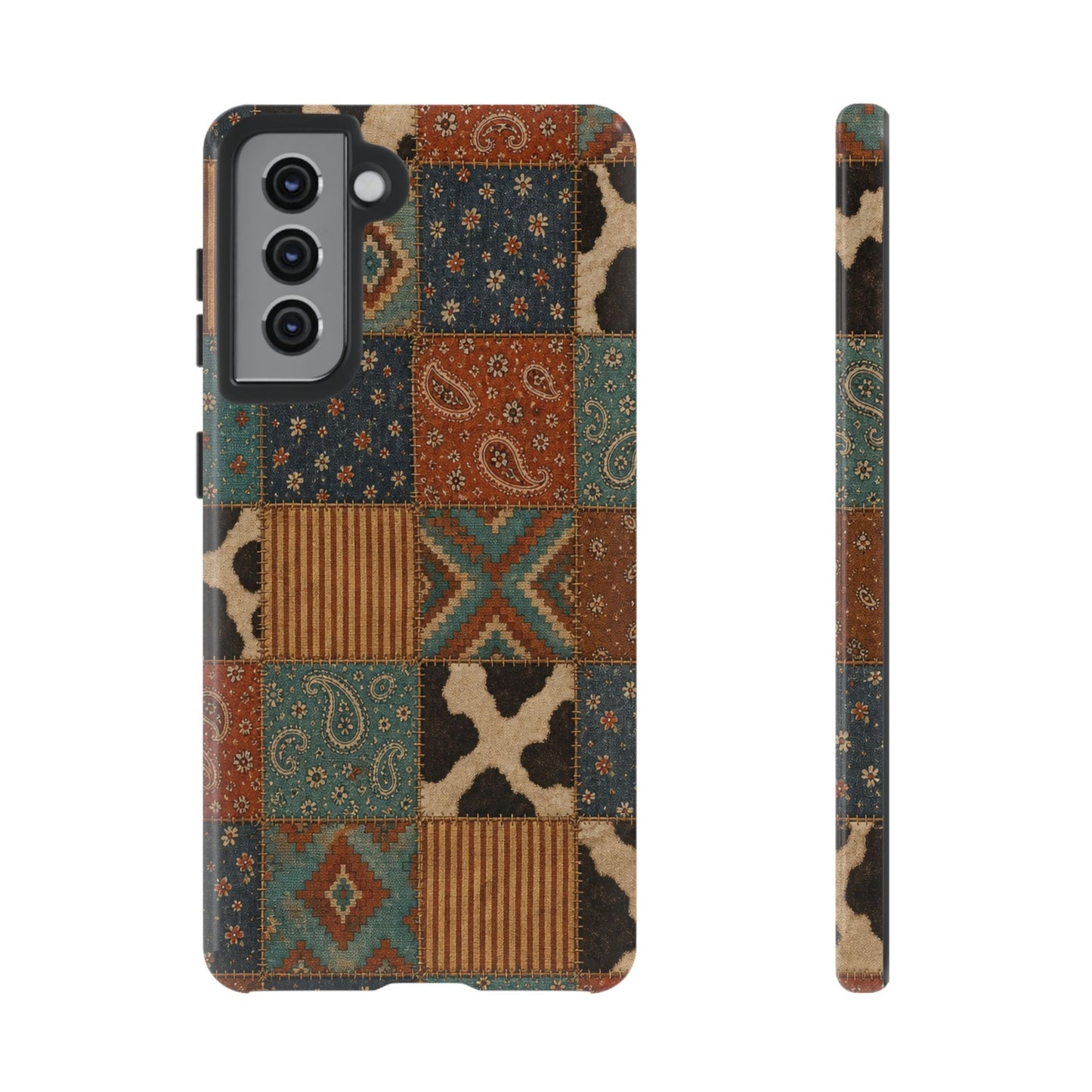 Turquoise Patchwork Tough Case