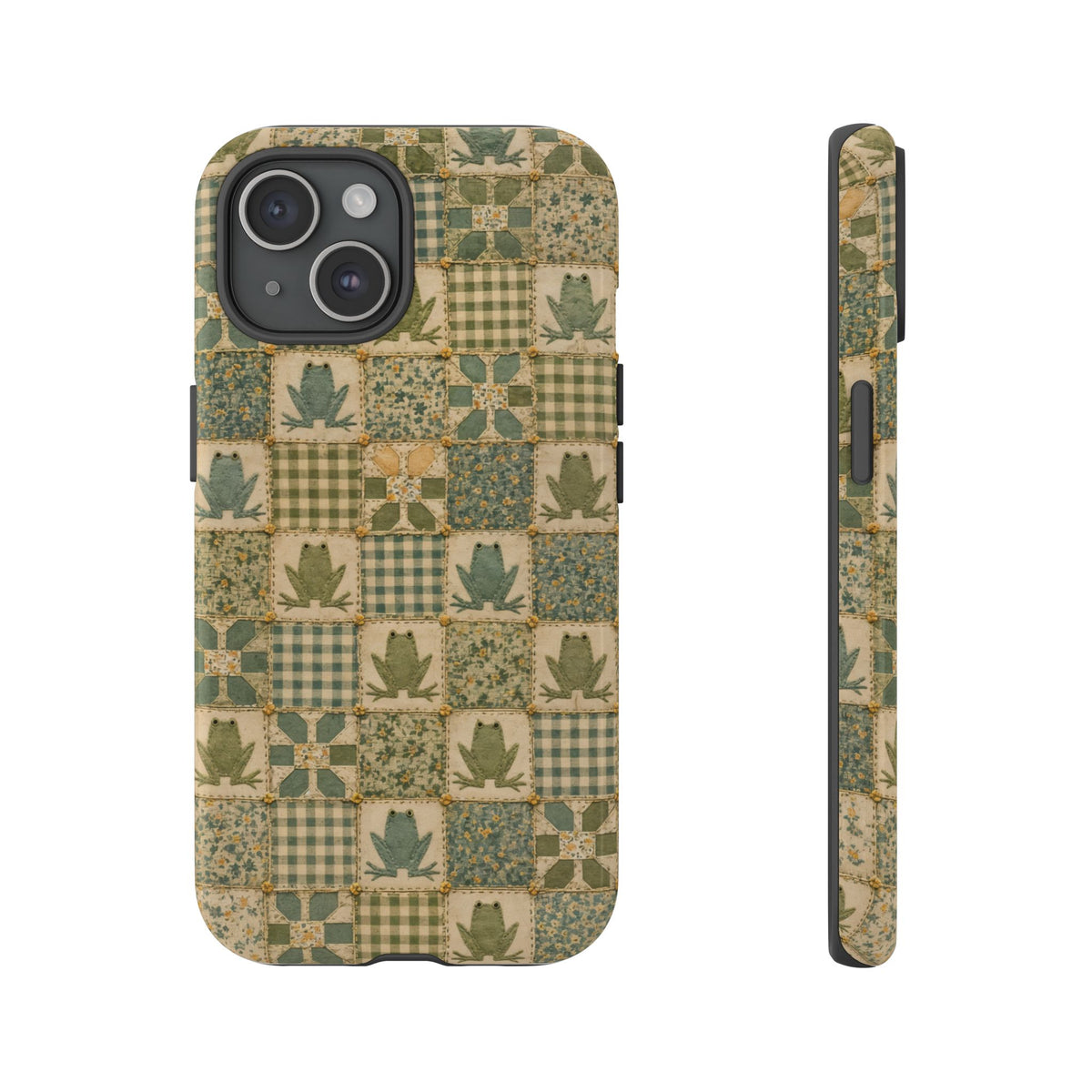 Frog Quilt Tough Case