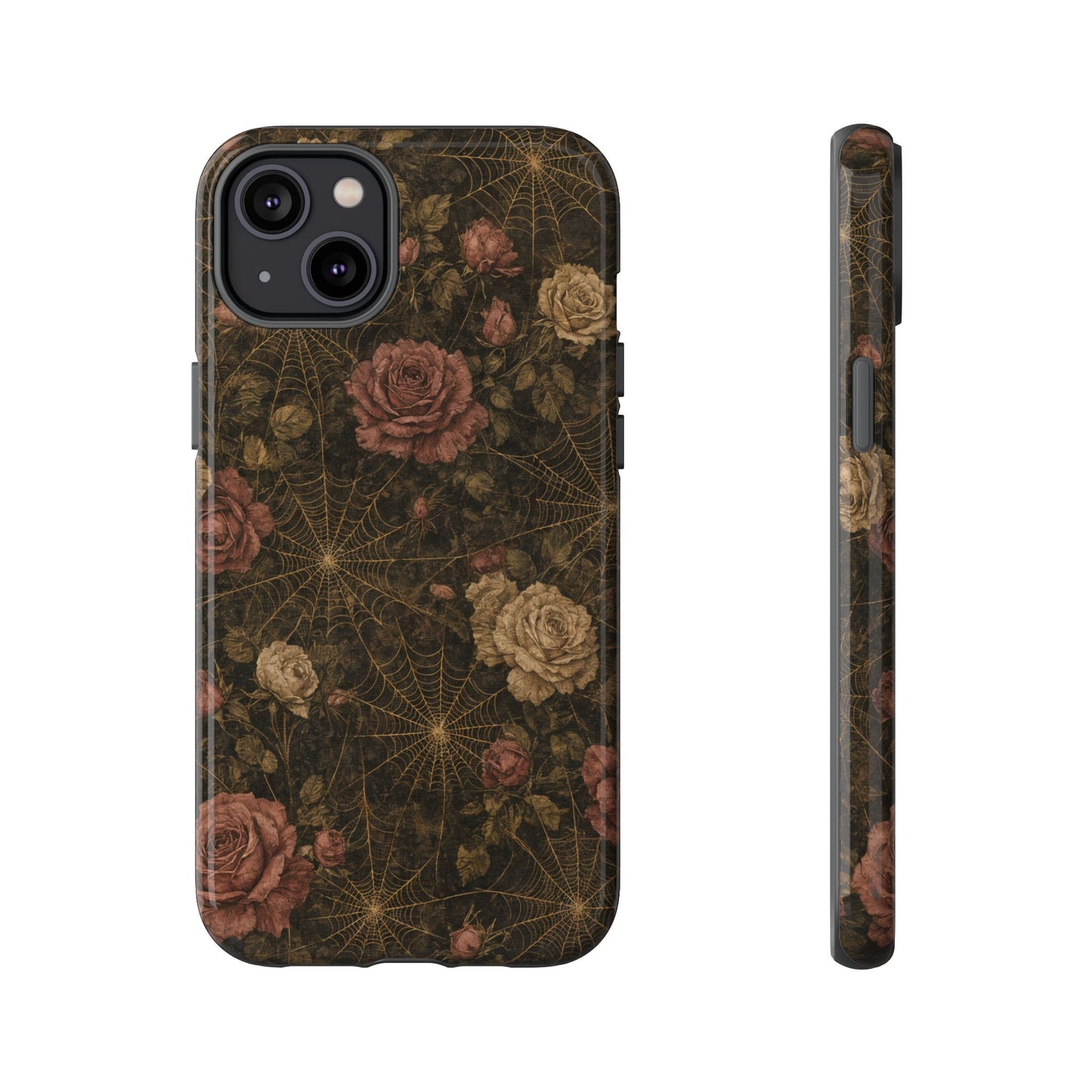Spiderweb Rose Tough Case