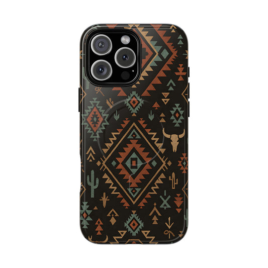 Midnight Western Aztec Magnetic Case