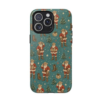Retro Cowboy Santa Magnetic Case