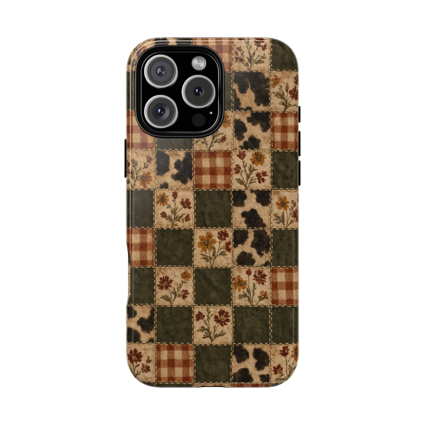 Autumn Plaid Patchwork Tough Case