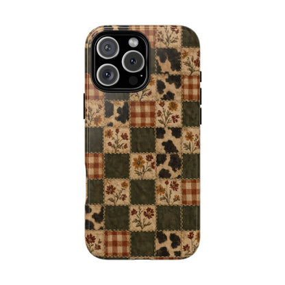 Autumn Plaid Patchwork Tough Case