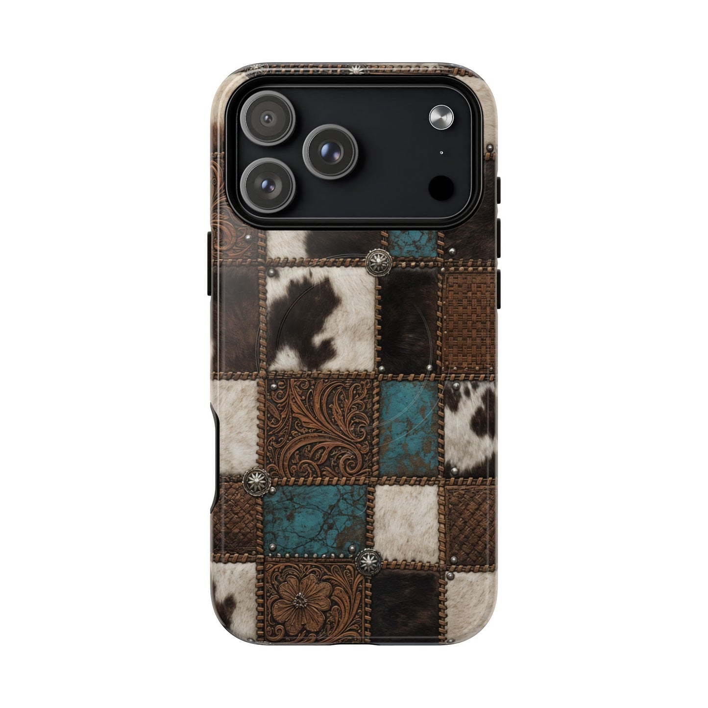 Tooled Hide Magnetic Case