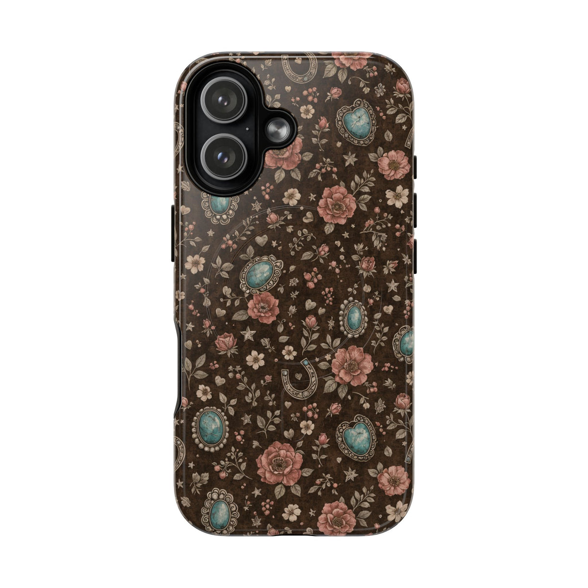 Turquoise Roses Magnetic Case
