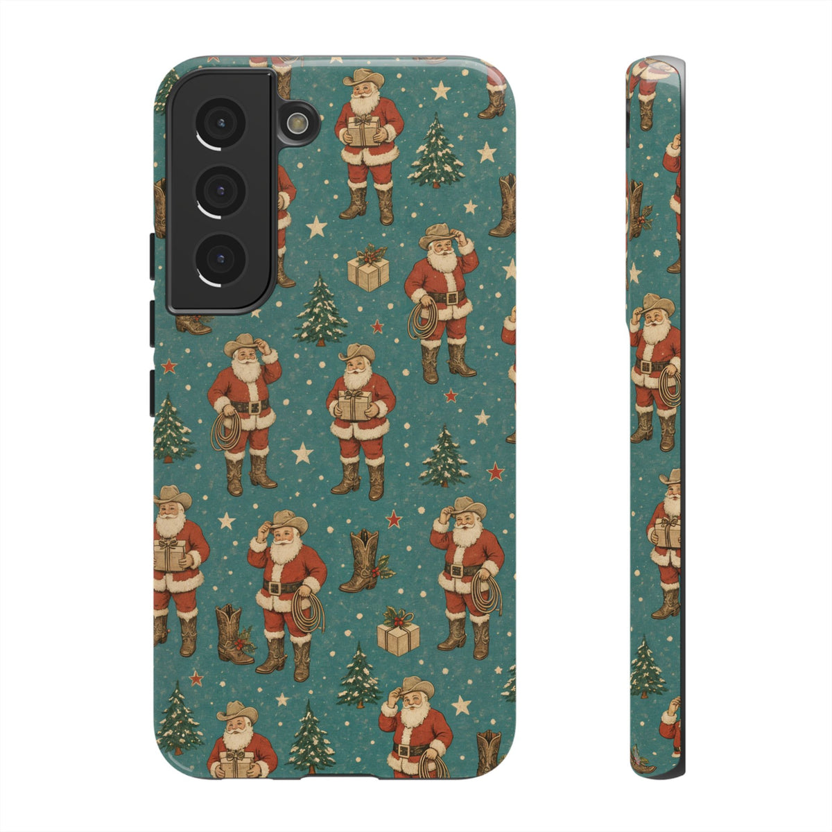 Retro Cowboy Santa Tough Case